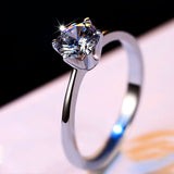 Silver Diamond Ring - TulipQueen