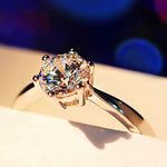 Silver Diamond Ring - TulipQueen