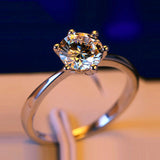 Silver Diamond Ring - TulipQueen