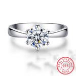 Silver Diamond Ring - TulipQueen