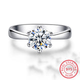 Silver Diamond Ring - TulipQueen